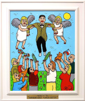 František R. Čech - Nanebevzetí Karla Gotta - originál 